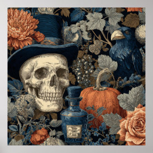 Affiche victorienne d'Halloween