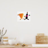 Affiche Vin Et Fromage (Cuisine)