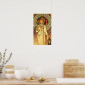 Affiche vintage Alfonse Mucha Trappistine Nouveau (Cuisine)