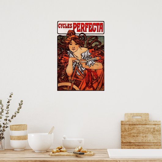 Affiche Vintage Alphonse Mucha (Cuisine)