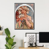 Affiche Vintage Alphonse Mucha (Bureau à domicile)