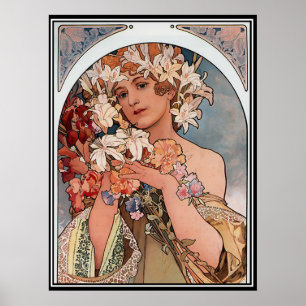 Affiche Vintage Alphonse Mucha Publicité