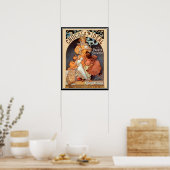 Affiche vintage alphonse mucha Publicité pour le c (Cuisine)