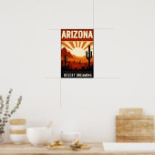 Affiche vintage Arizona Desert Dreaming (Cuisine)