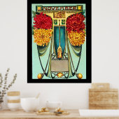 Affiche Vintage Art Déco Sagitarius (Cuisine)