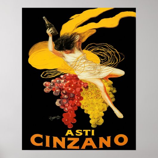 Affiche Vintage Asti Cinzano par Cappiello (Devant)