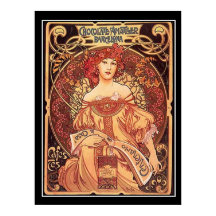 Affiche vintage Chocolat Amatller Alphonse Mucha