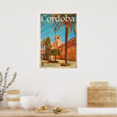 Affiche vintage colorée de voyage en Espagne (Cuisine)