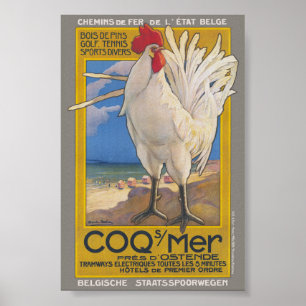 Affiche vintage Coq-sur-Mer 1923