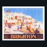 Affiche vintage de Brighton Travel<br><div class="desc">Belle numériquement restauré haute résolution image de reproduction d'un tour vintage du siècle poster de voyage pour Brighton Angleterre. Les Anglais apprécient les plaisirs de la mer de Brighton depuis plus de 250 ans. C'est en 1750 que la ville balnéaire, située à seulement 100 kilomètres au sud de Londres, a...</div>