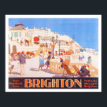Affiche vintage de Brighton Travel<br><div class="desc">Belle numériquement restauré haute résolution image de reproduction d'un tour vintage du siècle poster de voyage pour Brighton Angleterre. Les Anglais apprécient les plaisirs de la mer de Brighton depuis plus de 250 ans. C'est en 1750 que la ville balnéaire, située à seulement 100 kilomètres au sud de Londres, a...</div>