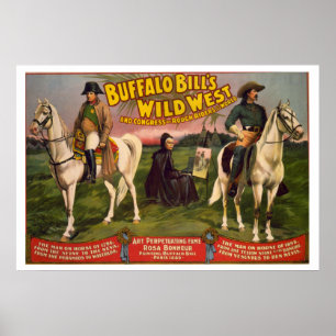 AFFICHE VINTAGE de Buffalo Bill