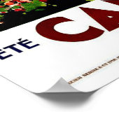 Affiche vintage de Cannes (Coin)