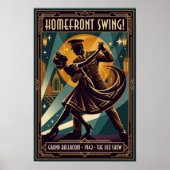 Affiche vintage de danse swing (Devant)