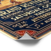 Affiche vintage de danse swing (Coin)
