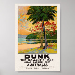 Affiche vintage de Dunk The Romantic Isle 1935
