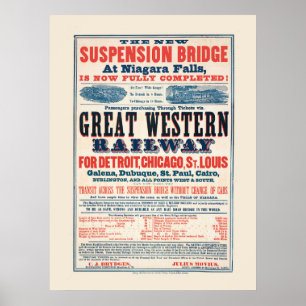 Affiche vintage de la Great Western Railway
