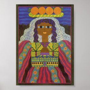 Affiche vintage de la Palestine des enfants