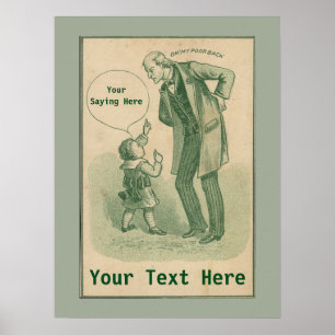 Affiche vintage de la publicité de chiropractie