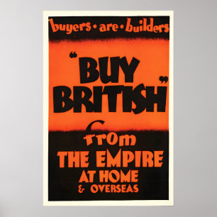 Affiche Vintage de l'Empire Britannique – Décorati