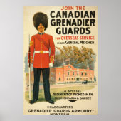 Affiche vintage de l'engagement au Canada (Devant)