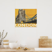 Affiche vintage de Londres (Cuisine)