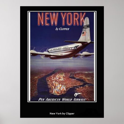 Affiche vintage de New York (Devant)