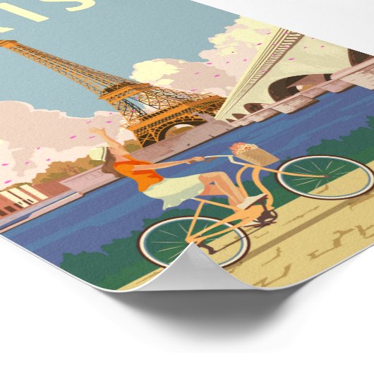 Affiche vintage de Paris (Coin)