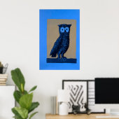 Affiche vintage de peinture de hibou (Bureau à domicile)