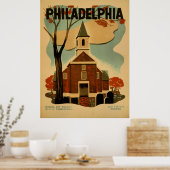 Affiche vintage de Philadelphie (Cuisine)