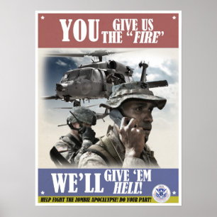 Affiche vintage de recrutement d'apocalypse de