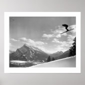 Affiche vintage de ski, Course finale (Devant)