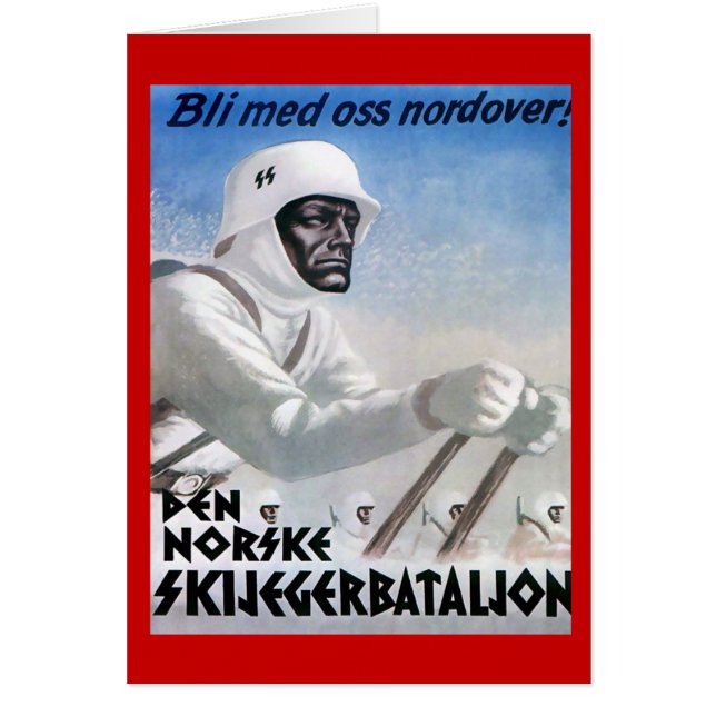 Affiche vintage de ski, skijeggerbatallion de (Devant)