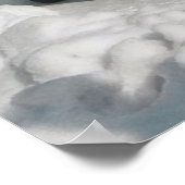 Affiche vintage de ski, voiture en piste (Coin)