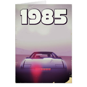 Affiche vintage de supercar 1985