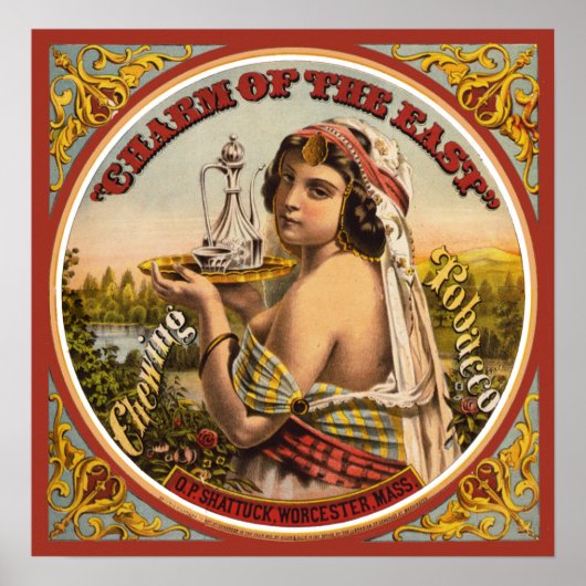 Affiche vintage de tabac (Devant)