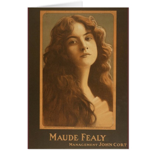 Affiche vintage de théâtre de Maude Fealy (Devant)