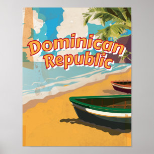 Affiche vintage de vacances de la République