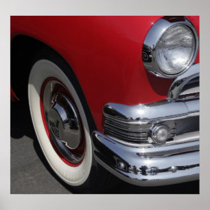 Affiche vintage de voiture