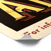 Affiche vintage de voyage en Afrique (Coin)