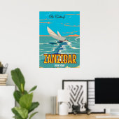 Affiche vintage de Zanzibar (Bureau à domicile)