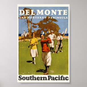 Affiche vintage Del Monte et Monterey Peninsula 19