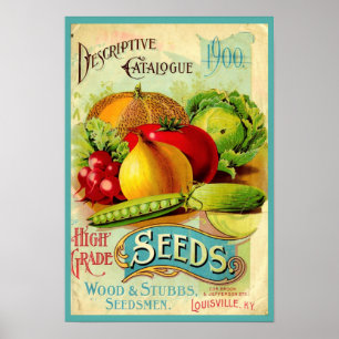 Affiche Vintage des semences