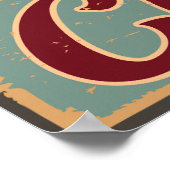 Affiche vintage des signes fermés rétros (Coin)