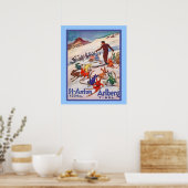 affiche vintage des sports d'hiver (Cuisine)