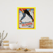 affiche vintage des sports d'hiver (Cuisine)