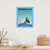 affiche vintage des sports d'hiver (Cuisine)