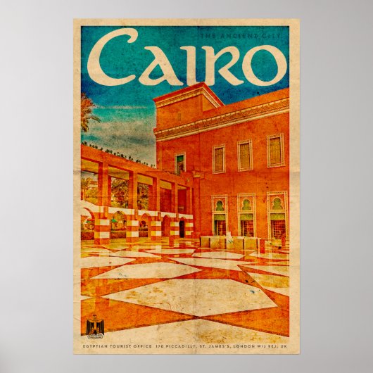 Affiche vintage du Caire (Devant)