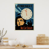Affiche Vintage du film "The Cat Creeps" (Cuisine)