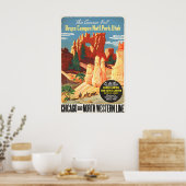 Affiche vintage du parc national de Bryce Canyon (Cuisine)